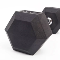 Mancuernas Hexagonales de Hierro Fundido para Fisicoculturismo, Recubiertas de Goma Antideslizante, Juego de Equipo de Gimnasio