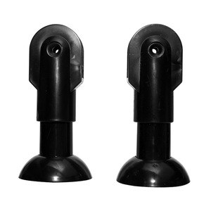 Supports de cloison de toilettes en plastique à ventouse, design cylindrique industriel, nettoyage facile, ensemble d'accessoires de salle de bain - Product Image 1
