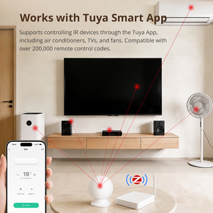 Zemismart Tuya Zigbee IR Blaster, Batería Recargable, Ángulo Ajustable, Aprendizaje IR DIY para Aire Acondicionado, <span class=keywords><strong>TV</strong></span>, Ventilador, Productos Alexa Smart Home - Product Image 3