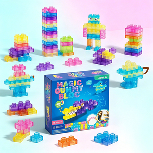 Ladrillos de TPE Seguros para Niños Pequeños, Juguete Manipulable Arcoíris, Herramienta de Clasificación y Ensamblaje para el Aula, Desarrollo de Habilidades, Exploración Independiente - Product Image 1