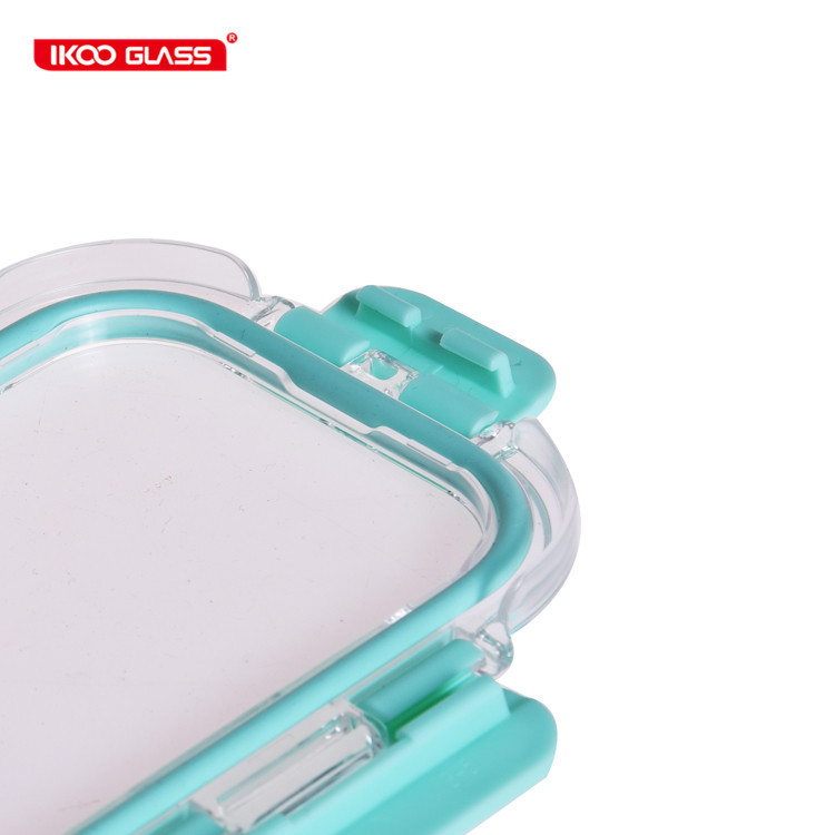 Micro-ondable haute borosilicate verre ensemble de récipient de stockage de nourriture boîtes