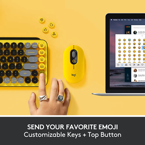 Clavier mécanique sans fil ergonomique RGB personnalisé Logitech Pop Keys pour jeux russes - Clavier et souris pour tablettes de bureau et de jeu - Product Image 4
