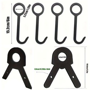 Kit Supporto per Bersagli Tubolari in Acciaio AR500, Gancio per Bersagli, Supporto per <span class=keywords><strong>Tubi</strong></span> da 1 Pollice - Product Image 2