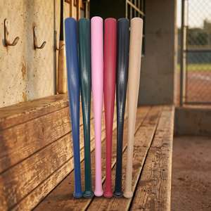 Set de Bate de Béisbol Ligero con Logotipo Personalizado en Colores Azul, Verde, Rosa, Rojo, Negro y Naturales para Entrenamiento de Béisbol en Interiores y Exteriores - Product Image 1