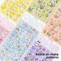 Pegatinas de PVC 3D con Dibujos Animados, Lindas Pegatinas 3D en Relieve para Decoración, Calcomanías Creativas para Teléfonos y Tazas, de China