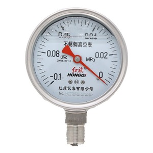 เกจวัดแรงดันสแตนเลสกันกระแทก HONGQI ขนาด 100 มม. เกลียว M20*1.5 ช่วงการวัด -0.1-60MPa ความแม่นยำ 1.6 สำหรับใช้งานในอุตสาหกรรม - Product Image 5