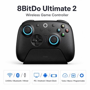 Controller di Gioco Wireless 8BitDo Ultimate 2 con Dock di Ricarica, <span class=keywords><strong>Joystick</strong></span> TMR, <span class=keywords><strong>Bluetooth</strong></span> 2.4GHz per PC, Steam Deck, Android - Product Image 6