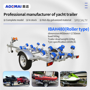<span class=keywords><strong>Remorque</strong></span> bateau AOEMAI de 24 pieds de haute qualité, galvanisée, avec essieux à rouleaux pour quille, moteur, pièces et <span class=keywords><strong>accessoires</strong></span>, et treuil électrique - Product Image 1