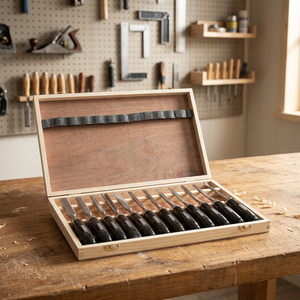 FERVI Serie Sgorbie Premium Intagliatore <b>Chisels</b> & Punches HRC 58-60 215mm 1.51kg - Product Image 3