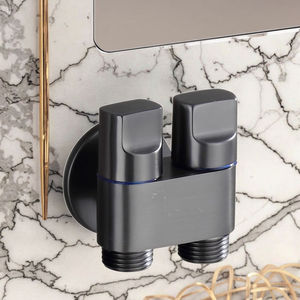 Válvula Angular KAWAL GAV-04 Moderna y Minimalista de Acero Inoxidable, Doble Control, Una Entrada y Dos Salidas para <span class=keywords><strong>Lavadora</strong></span>, Pistola de Riego y Grifo - Product Image 5