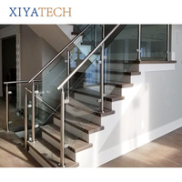 XIYATECH Panneaux de garde-corps de porte de fenêtre personnalisables en acier inoxydable de sécurité transparente en verre trempé de haute qualité à prix compétitif