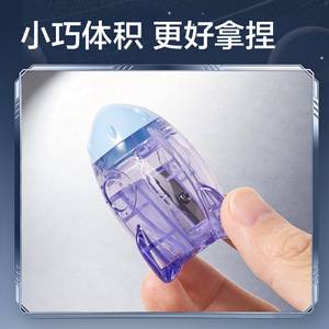 Deli HT138 Pencil Sharpener Mixed Color Geometric Design For Children And Teens - Product Image 4