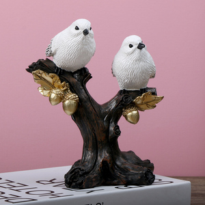 Ornamenti Creativi e Semplici in Resina a Forma di Uccello in Stile Europeo Moderno, Decorazioni per Soggiorno, Mobile TV/Vetrina, Artigianato per la Casa, Piccole Dimensioni - Product Image 5