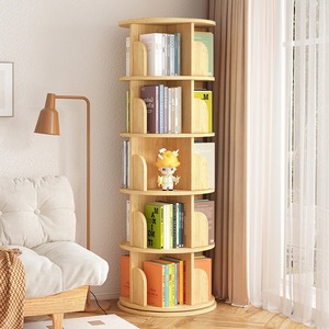 Étagère d'angle en bois pour maison moderne Étagère d'angle durable Conception rotative pour meubles de salon Étagère pour salle d'étude Étagère - Product Image 2