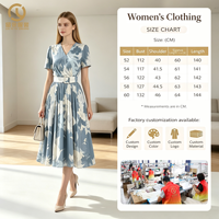 Fabricant chinois de vêtements féminins haut de gamme, vente en gros de jupes de plage plissées, jupes imprimées, jupes longues à col en V, directement de l'usine