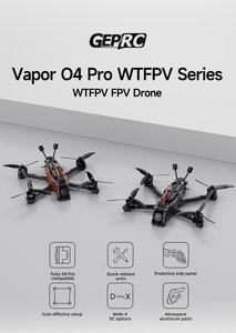 Geprc hơi <span class=keywords><strong>X6</strong></span> O4 Pro wtfpv FPV drone 6 inch cinewhoop <span class=keywords><strong>Quadcopter</strong></span> với 2407e 1750kv động cơ RC bay không người lái 6 cho điện ảnh bay - Product Image 2