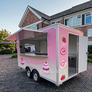 Camión de Comida Móvil, Remolque de Comida Rápida con Cocina Totalmente Equipada, Carrito de Comida Callejero para Catering y Barbacoa, con Certificación CE - Product Image 1