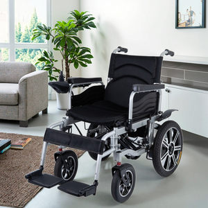 Sedia a Rotelle Elettrica Pieghevole in Acciaio con Schienale Alto Reclinabile, Leggera e Potente, Certificata CE Classe II per Anziani e Disabili, Reclinabile Completamente - Product Image 3