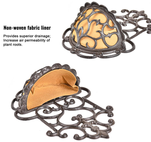 Liner Antique <span class=keywords><strong>Victoria</strong></span> Style Soporte para macetas <span class=keywords><strong>de</strong></span> pared <span class=keywords><strong>de</strong></span> <span class=keywords><strong>hierro</strong></span> fundido Barandilla para exteriores - Product Image 5