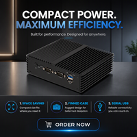 Qotom Q10721C N5100 4K Double Port d'Affichage Serveur Domestique Centre Multimédia Mini PC pour Système Windows 10 Linux