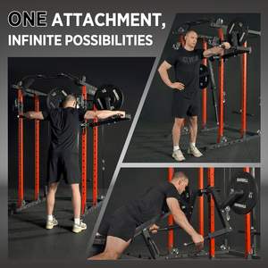 อุปกรณ์เสริมมิโคโลสำหรับยกแขนด้านข้าง ใช้กับแร็คสควอท/แร็คพาวเวอร์  โครงเหล็กมีรูขนาด 1 นิ้ว สำหรับฝึกกล้ามเนื้อส่วนบนของร่างกาย เครื่องออกกำลังกายสำหรับใช้ในบ้าน ขนาด 2 นิ้ว x - Product Image 2