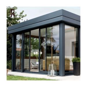 Villas de véranda sur pied personnalisées Conteneur de solarium en aluminium Serre pour maison en verre rétractable Appartement résidentiel - Product Image 6