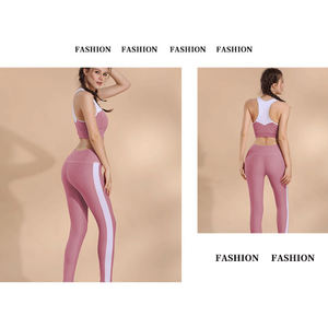 Pantalones de yoga ajustados personalizados de color sólido para mujer, pantalones de yoga transpirables de secado rápido de cintura alta - Product Image 4