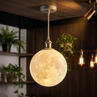 Lustre suspendu en forme de planète en fer pour restaurant, couloir, bar, éclairage commercial et industriel, chambre à coucher, utilisation APP/Wi-Fi