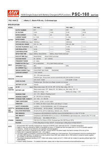 Có nghĩa là tốt PSC-160A-C hiệu quả 88%, PFC, 13.8V CH1 7.6A CH2 4A UPS chức năng 160 Wát duy nhất cung cấp điện đầu ra cho hệ thống an ninh - Product Image 4