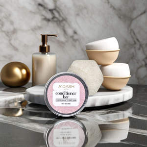 ADash of Me Conditioner Bar pour Cheveux Normaux à Sec – Soin Capillaire Solide Hydratant en Profondeur – Écologique et Sans Plastique – Boîte en Métal - Product Image 4