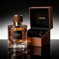 Flacon de parfum vide de luxe en gros 50ml 100ml, flacon de parfum rechargeable personnalisé avec logo, emballage en verre pour parfum, coffret cadeau