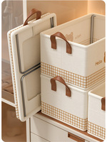 Organizador de armario plegable funcional, caja de almacenamiento de cajón, divisores de habitación plegables para el hogar, solución de almacenamiento de ropa