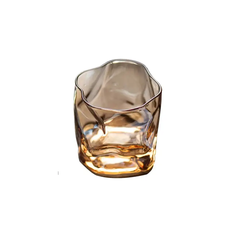 Amazon Hot Christmas Cat Ear Clear Glass Cup Creativity Crystal Glass Stemless Egg Cup Lovely Milk Mousse Cup for Home and Gift