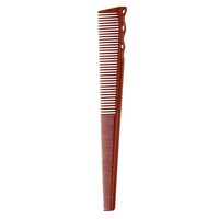 Peigne de coiffure en plastique antistatique à double denture couleur macaron pour la coupe et la séparation des cheveux chez le barbier