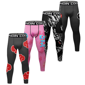 Custom Waistband Men's <strong>Combat</strong> Sports <strong>Leggings</strong> - High-Performance Compression for MMA, BJJ &amp; Fitness Pants - Product Image 5