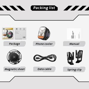 Refroidisseur de téléphone portable magnétique portable MEMO CX14 à semi-conducteurs, RGB, batterie 2000 mAh, noir, pour jeux - Product Image 6