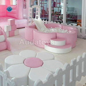 Aire de jeux intérieure pour tout-petits, structure en bois, piscine à balles, <span class=keywords><strong>toboggan</strong></span> <span class=keywords><strong>avec</strong></span> arche, éducatif, résidentiel, 2-5 ans - Product Image 3