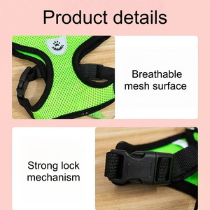 Arnés para Perro C017 Joysing de Alta Calidad, Deportivo, Sólido, Simple, Ajustable, de Poliéster, Transpirable, con Correas Reflectantes Suaves para el Pecho, Lavable - Product Image 3