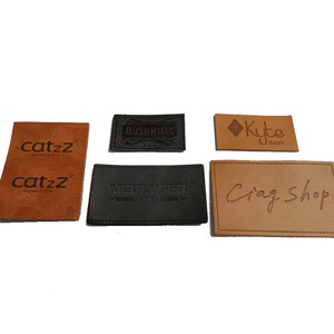 Tùy Chỉnh Chất Lượng Cao Logo Debossed May Trên Chính Hãng Tag Mũ Da Nhãn Cho Có Thể Giặt Quần Áo <span class=keywords><strong>PU</strong></span> Giả Da Các Bản Vá Lỗi - Product Image 6