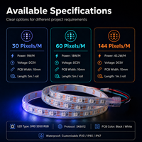 Tira de LED Programable SK6812 de 5V a Todo Color para Proyectos de Iluminación DIY con Arduino, Kit de Inicio al por Mayor