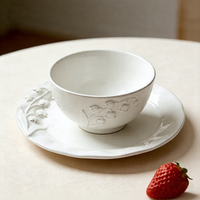 Vaisselle en céramique de style français, motif de fleurs de lilas en relief, blanc, résistante aux micro-ondes et au lave-vaisselle, assiette à dîner et à dessert