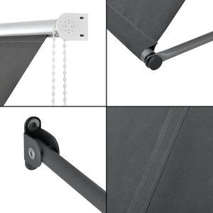 Chất lượng cao UV chống khung thép Polyester buồm mái hiên tay quây Chiều cao có thể điều chỉnh ban công mặt trời bảo vệ gốc mái hiên - Product Image 3