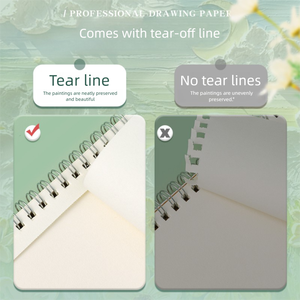 Vente en gros de carnet à spirales en carton kraft personnalisé ODM/OEM A4 4 pièces carnet de <span class=keywords><strong>croquis</strong></span> aquarelle carnet de <span class=keywords><strong>croquis</strong></span> pour dessin - Product Image 5