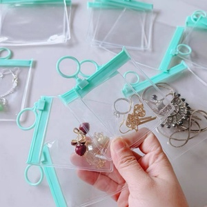 Bolsa de Plástico Transparente Personalizada con Cierre de Cremallera de PVC EVA para Joyería, Anillos, Pulseras, Pendientes, Bolsa de Plástico Antioxidante con Cierre Hermético y Tirador de Anillo - Product Image 1