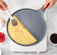 Hochleistungs-Dampf pfannkuchen aus Aluminium druckguss Flache Pfanne Antihaft-Crê pe-Pfanne Kochgeschirr topf