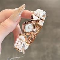 Montre ICHUMU pour femme, luxe léger, bracelet perles, style simple, tendance, polyvalente, haut de gamme, nouveau modèle 2026