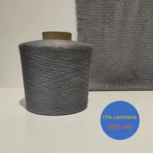 Soft Silk Cashmere Yarn 15% Cashmere 85% Silk 2/48Nm Soft Cashmere Silk Blended Yarn