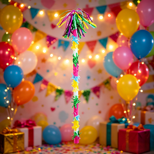 627123 Bâton à pompon pour piñata 1 pièce 60*3.5cm Accessoire <span class=keywords><strong>de</strong></span> fête pour piñata Fournitures quotidiennes - Product Image 5