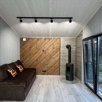 Maison conteneur préfabriquée de 20 pieds, personnalisable, modulaire, avec extension de cour, studio de jardin, design écologique, pour usage commercial supplémentaire
