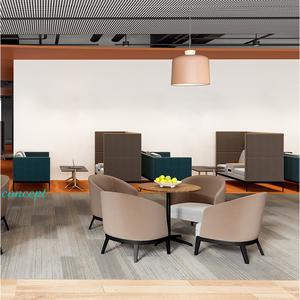 आधुनिक उच्च बैक + लो बैक मुक्त संयोजन यूएसबी चार्जिंग फ़ंक्शन सोफा, प्रतीक्षा क्षेत्र लाउंज निजी बैठक रिसेप्शन सोफा, - Product Image 2